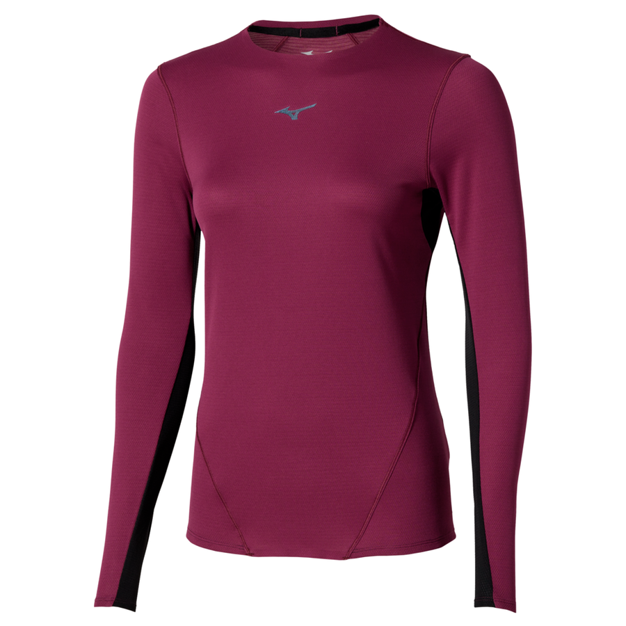 Mizuno Tech Thermal Charge Long Sleeve Tee Dark purple